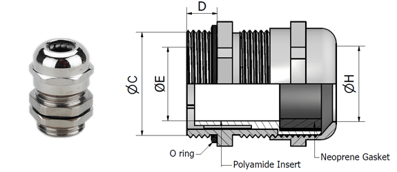 Cable Gland Pg Size Chart