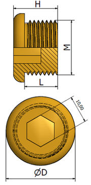  Brass Stop Plug