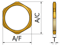 Brass Lock Nut